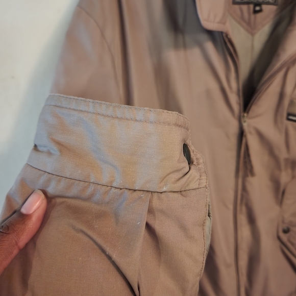 💕5 For $20 Vtg Members Only Bomber Jacket Mens Sz 46 Taupe (read description) - Picture 8 of 12
